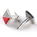 1 Pair Fashion Drop Oil Cufflinks Men's Women's Fashion Shirt Cufflinks Bus C4E6
