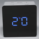 Multifunction Noiseless Mirror Clock Digital Display Time Night Light Led A W8P9
