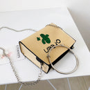 Women's Fashion Straw Braid Fairy Cactus Small Fresh Chain Knitted Handbag  L2Z2