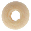 1 pack of 20 round single holes large natural wood beads - 12 mm N8C4
