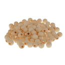 1 pack of 20 round single holes large natural wood beads - 12 mm N8C4