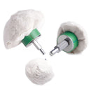 2in Cotton Dome Polishing Buffing Wheel Drill 1/4in Shank Brush Wheel for A