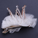 Children's flower crown princess bud silk hair clips for girls baby hair ac Q8G9