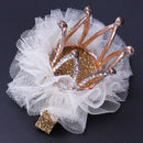 Children's flower crown princess bud silk hair clips for girls baby hair ac Q8G9