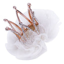 Children's flower crown princess bud silk hair clips for girls baby hair ac Q8G9