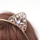 Cat Ears Tiara Headband for Women Hair Rhinestone Princess Hollow Hairband  Z5T1