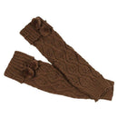 Socks,Women Leg Warmers Knitted Crochet Long Socks (Khaki) M2S6