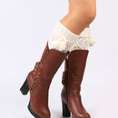 Socks,Women Leg Warmers Knitted Crochet Long Socks (Khaki) M2S6