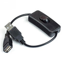 USB A Male to Female Extension Cable with Switch On / Off