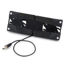 Laptop Cooling Stander Desk Support Dual Cooling Fan Notebook Computer Stand Foldable USB Suit for 7 inch/15inch Laptop
