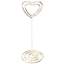 6 pcs Heart Shape Photo Holder Stands Table Number Holders Place Card Paper