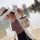 Summer Fashion New Handbag High quality Straw bag Women bag Round Tote bag  O1G3