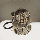 Summer Fashion New Handbag High quality Straw bag Women bag Round Tote bag  O1G3
