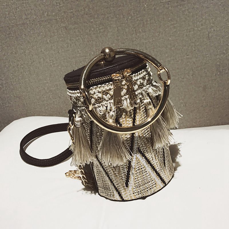 Summer Fashion New Handbag High quality Straw bag Women bag Round Tote bag  O1G3
