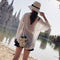 Summer Fashion New Handbag High quality Straw bag Women bag Round Tote bag  O1G3