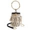 Summer Fashion New Handbag High quality Straw bag Women bag Round Tote bag  O1G3