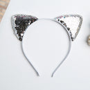 Sequins Cat Ear Girl Hairband Sexy Cat Ears Kid Hair Accessories For Women  I6B7