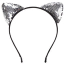 Sequins Cat Ear Girl Hairband Sexy Cat Ears Kid Hair Accessories For Women  I6B7
