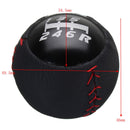 6 Speed PU Leather Round Ball Manual Gear Shift Knob Shifter For Civic Type R FK2