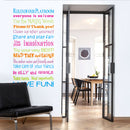 Miico FX1248 House Rules Wall Sticker Letter Proverbs Decorative Sticker Bedroom Decoration