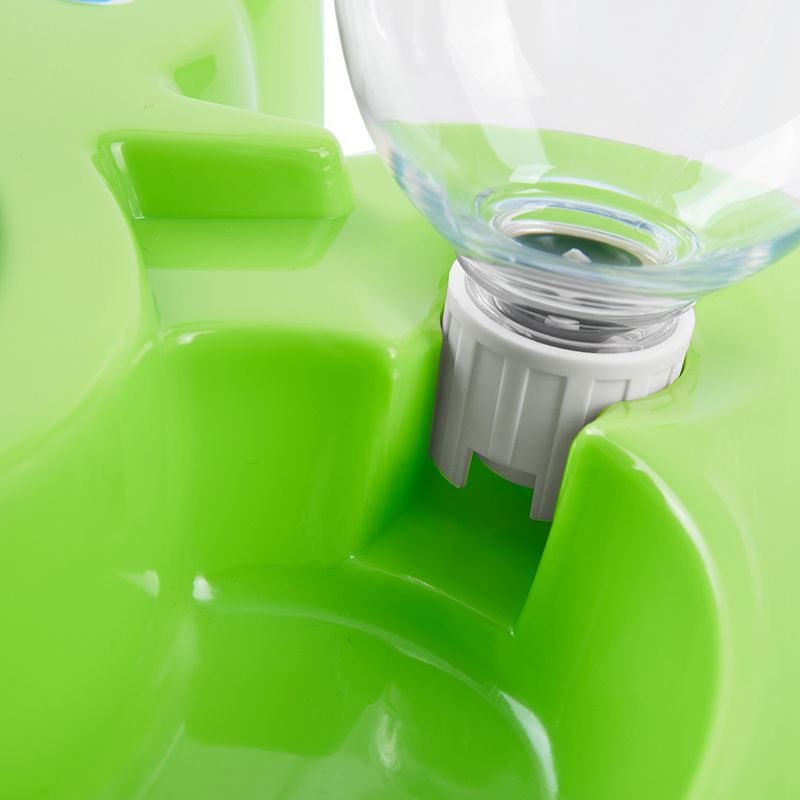 Pet Bowls,Stainless Steel Removable Dog Bowl Food Feeder With Drinking Foun X2A1