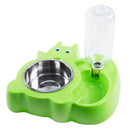Pet Bowls,Stainless Steel Removable Dog Bowl Food Feeder With Drinking Foun X2A1