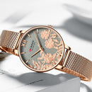 CURREN 9065 Flower Show Fashionable Ladies Wrist Watch Waterproof Quartz Watches