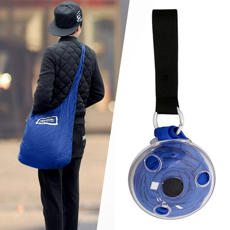 New Fashion Shopping Bag Portable Mini Round Storage Case Bag Reusable Stor Z1R9