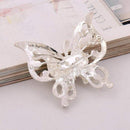 1X Fashion Elegant Butterfly Pearls Wedding Bridal Brooch Pin Covered Scarv Q4E6