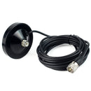 5m coaxial UHF Male MS90 mobile car antenna magnetic roof base