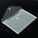 12pcs/set Transparent Plastic A5 Folders File Bag Document Hold Bags Folder A3C8