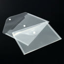 12pcs/set Transparent Plastic A5 Folders File Bag Document Hold Bags Folder A3C8