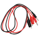 LODESTAR LA04010 1000V 10A Test Probe Alligator Clip to Banana Plug for Testing Electronic Equipment