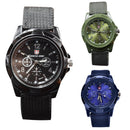 New Fashion Knitting Military Watches Army Watch Land, Sea And Air Forces S W9V8