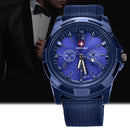 New Fashion Knitting Military Watches Army Watch Land, Sea And Air Forces S W9V8