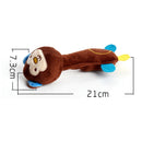 Funny Animal Shape Cute Pet Puppy Dog Toys Soft Plush Sound Squeaky Monkey CP7P8