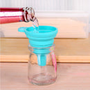 Kitchen Silicone Cooking Gadget Funnel Blue F3T6