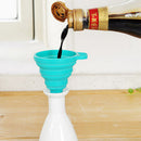 Kitchen Silicone Cooking Gadget Funnel Blue F3T6