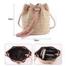 Messenger Bag Ladies Fabric Summer Beach Bags With Tassels Weaving Crossbod F9H1