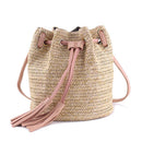 Messenger Bag Ladies Fabric Summer Beach Bags With Tassels Weaving Crossbod F9H1