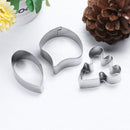 3pcs/set Butterfly Orchid Flower Petal Fondant Cake Mold Stainless steel Co