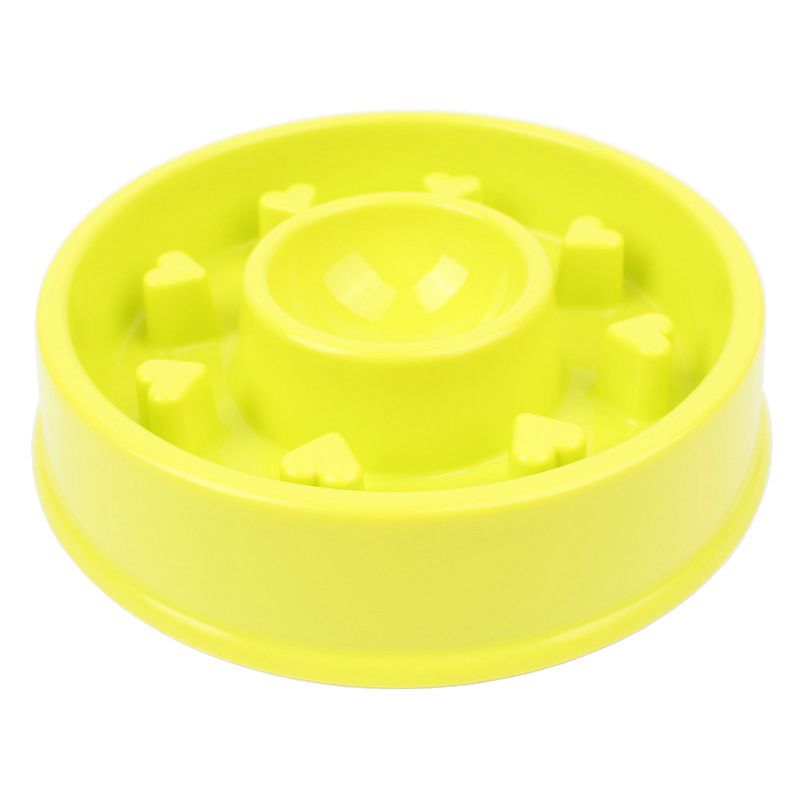 Healthy Pet Dog Cat Interactive Slow Food Feeder Bowl Anti Slip Gulp Bloat  Z8P1