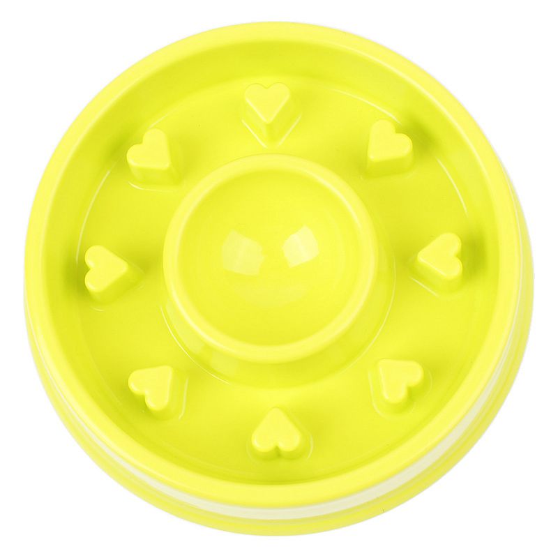 Healthy Pet Dog Cat Interactive Slow Food Feeder Bowl Anti Slip Gulp Bloat  Z8P1