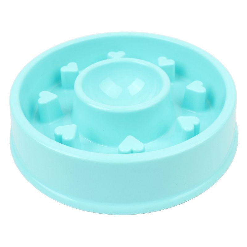 Healthy Pet Dog Cat Interactive Slow Food Feeder Bowl Anti Slip Gulp Bloat  Z8P1