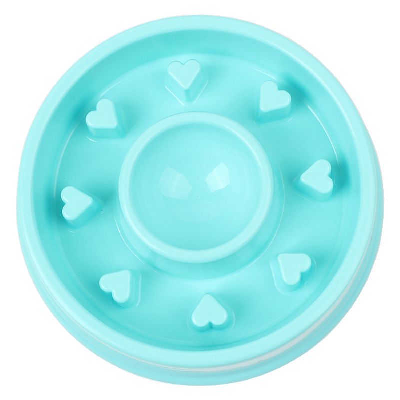 Healthy Pet Dog Cat Interactive Slow Food Feeder Bowl Anti Slip Gulp Bloat  Z8P1