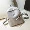 Ladies handbag straw woven modern boho beach linen shoulder bags (gray) H7J7