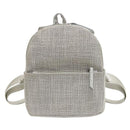 Ladies handbag straw woven modern boho beach linen shoulder bags (gray) H7J7
