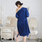 Sexy Autumn That Occupy The Home Women Silk Pajamas Suits Removable Bra Paj V3B5
