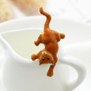 Orange Cat Brooch for Women Animal Brooch Cute Enamel Pin Jewelry Clothes AcZ3U9