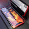 Luphie Protective Case For iPhone XS Max Metal Bumper+9H Clear Tempered Glass Back Shell